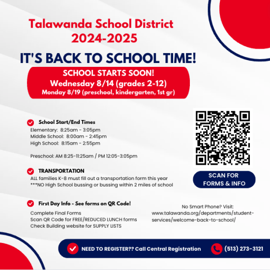 Back to School Flyer and QR CODE